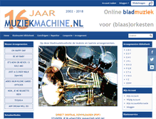 Tablet Screenshot of muziekmachine.nl